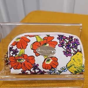 Coach Fragrance Mini Cosmetic Pouch - Floral Design NWOT